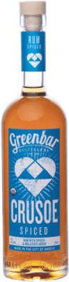Greenbar Distillery Crusoe Organic Spiced Rum 750mL