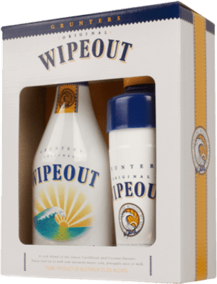 Grunters Wipeout Coconut Liqueur & Shaker Gift Pack 750mL