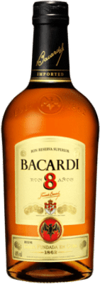 Bacardi Ocho 8 Year Old Rum 1L