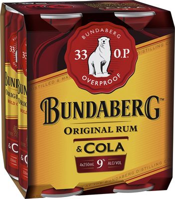Bundaberg 33 OP Rum & Cola Can