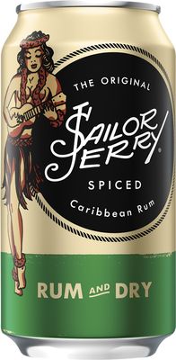 Sailor Jerry Spiced Rum & Dry 6% Can