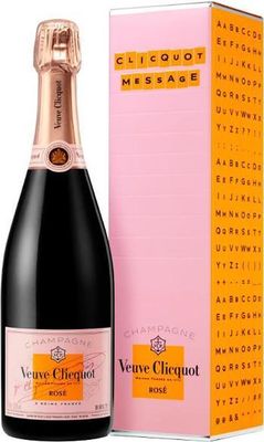 Veuve Clicquot Rose Personalised Message Gift Box