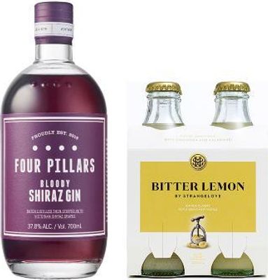 Four Pillars Bloody Shiraz Gin & Bitter Lemon Tonic Value Bundle