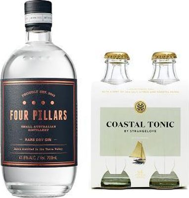 Four Pillars Rare Dry Gin & Coastal Tonic Value Bundle