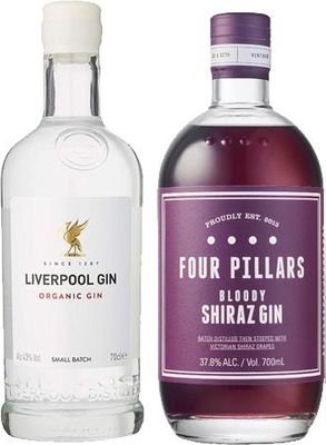 BoozeBud Liverpool Organic & Four Pillars Bloody Shiraz Gin Bundle