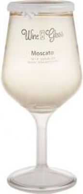 Wine in a Glass Moscato  (with detachable stem) 12 Glasses