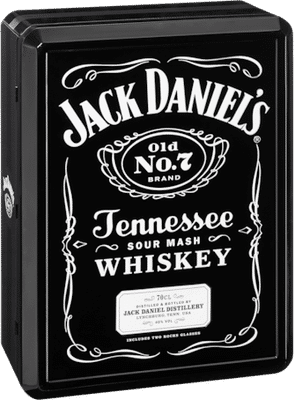 Jack Daniels No 7 & 2 Glass Pack American Whiskey