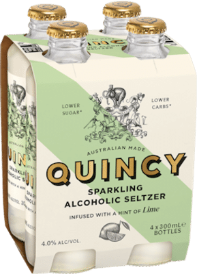 Quincy Sparkling Alcoholic Seltzer with Lime
