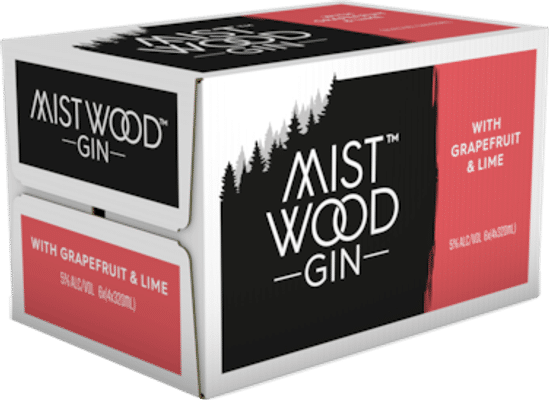Mist Wood Gin Grapefruit and Lime