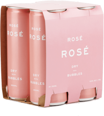Rose Dry with Bubbles Cans Sparkling Rose