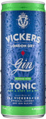 kers Gin & Tonic with a dash of lime 250mL