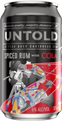 Untold Spiced Rum & Cola Cans