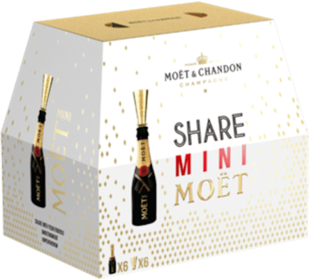 Moet and Chandon Brut Imperial Mini Share 6 Pack 200mL