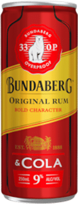 Bundaberg 33 OP Rum & Cola Cans 250mL