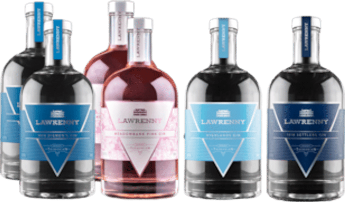 Lawrenny Mixed Gin Case - Option 2 - 6 x 500ml