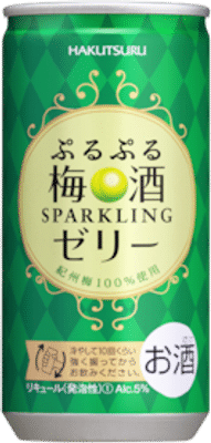 Hakutsuru Puru Puru Sparkling Jelly Plum Ume Sake 190mL Cans
