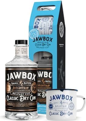 Jawbox Belfast Cut Classic Dry Gin 700mL Gift Pack