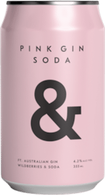 Pink Gin & Soda Cans 355mL