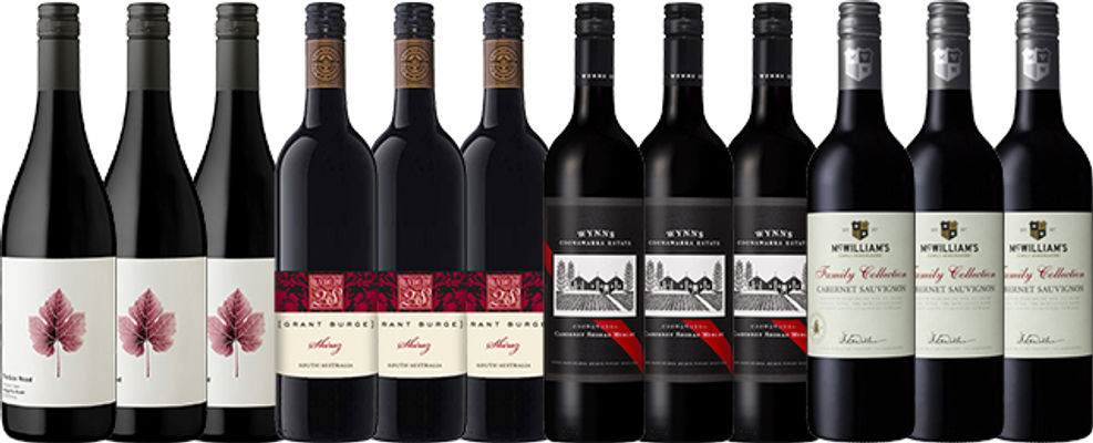 Red Wine Premium Brands Mix (12 Bottles)