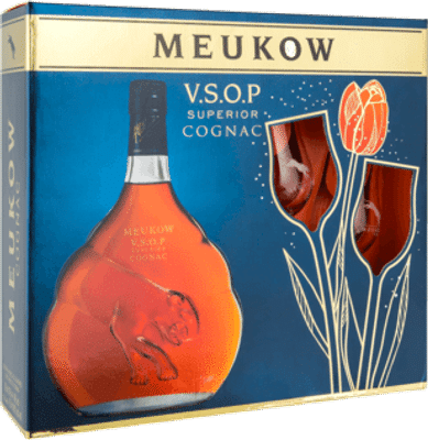 Meukow VSOP Cognac Gift Pack 700mL