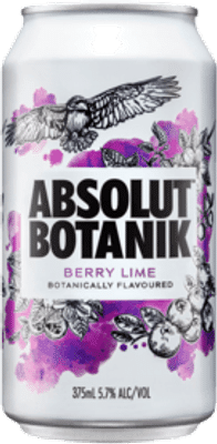 Absolut Botanik Berry Lime Vodka Cans