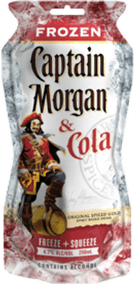 Captain Morgan Original Spiced Gold Rum & Cola Pouch 250mL