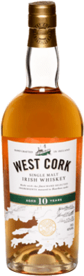 West Cork 10 Year Old Single Malt Irish Whiskey 700mL