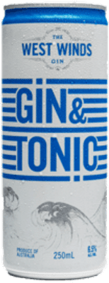 The West Winds Sabre Gin and Tonic Cans 250mL