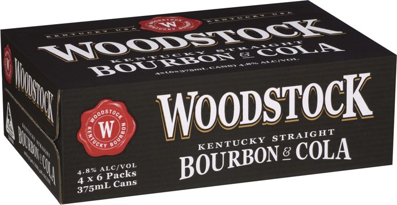 Woodstock 4.8% Bourbon & Cola Can