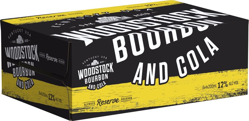 Woodstock Bourbon & Cola Can 12%