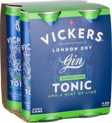 kers Gin Tonic and Lime Can