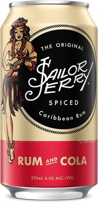 Sailor Jerry Spiced Rum & Cola 6% Can