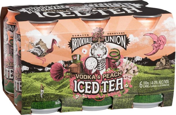 Brookvale Union Vodka Peach Iced Tea Can
