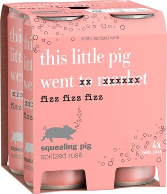 Squealing Pig Spritz Cans Rose