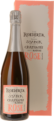 LOUIS ROEDERER Brut Nature Rose by Philippe Starck,