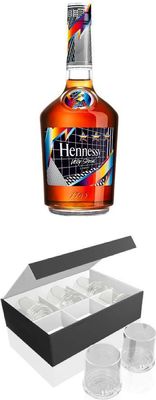 Hennessy x Felipe Pantone V.S Cognac & Tumbler Glasses Bundle