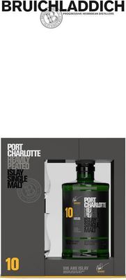 Bruichladdich Port Charlotte 10 Year Old with 2 Glasses Gift Pack