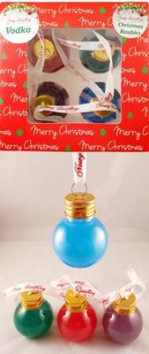 Newy Distillery Vodka Filled Christmas Baubles Gift Pack