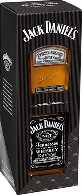 Jack Daniels Tennessee Whiskey 700mL with Gentleman Jack 200mL Gift Pack