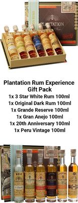 Plantation Rum Experience Gift Pack 6 x