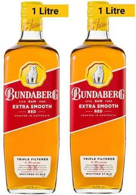 Bundaberg Rum 2 x Bundle of Extra Smooth Red Rum