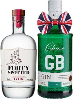 BoozeBud Forty Spotted & Chase Distillery Dry Gin Bundle