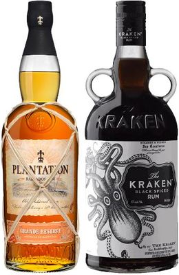BoozeBud Plantation Grande Reserve & The Kraken Black Spiced Rum Bundle