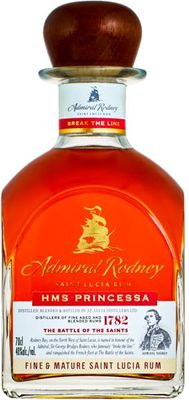 St Lucia Distillers Admiral Rodney HMS PRINCESSA 40% Rum