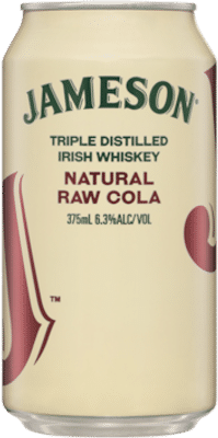 Jameson Irish Whiskey & Natural Raw Cola Cans Ready to Drink