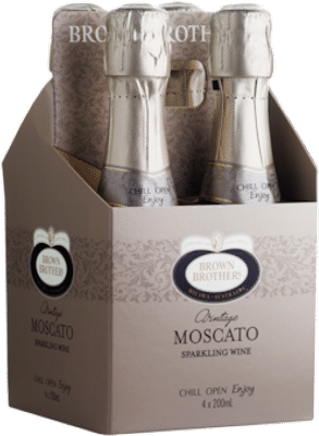 Brown Brothers Sparkling Moscato Sweet Sparkling 4 x