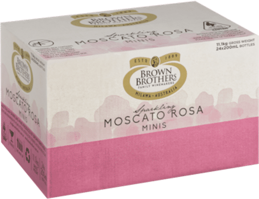 Brown Brothers Sparkling Moscato Rosa Sweet Sparkling 24x2