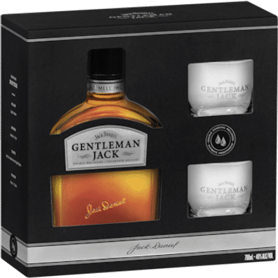 Gentleman Jack Tennessee Whiskey & 2 Glass Pack American Whiskey + 2 Pack