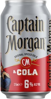 Captain Morgan Original Spiced Gold & Cola 10 Pack Spiced Rum