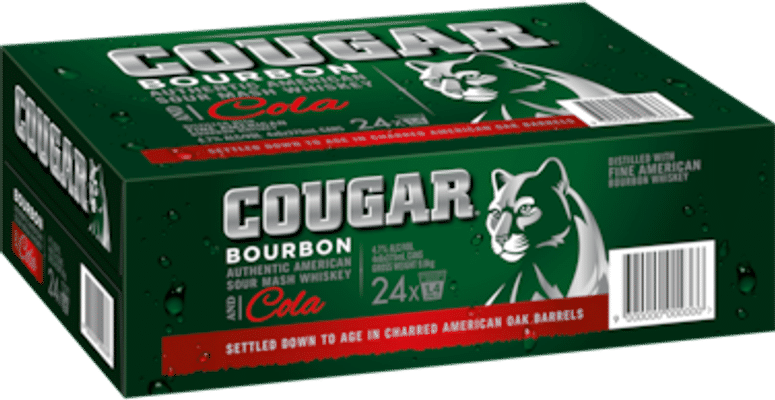 Cougar Bourbon & Cola Cans